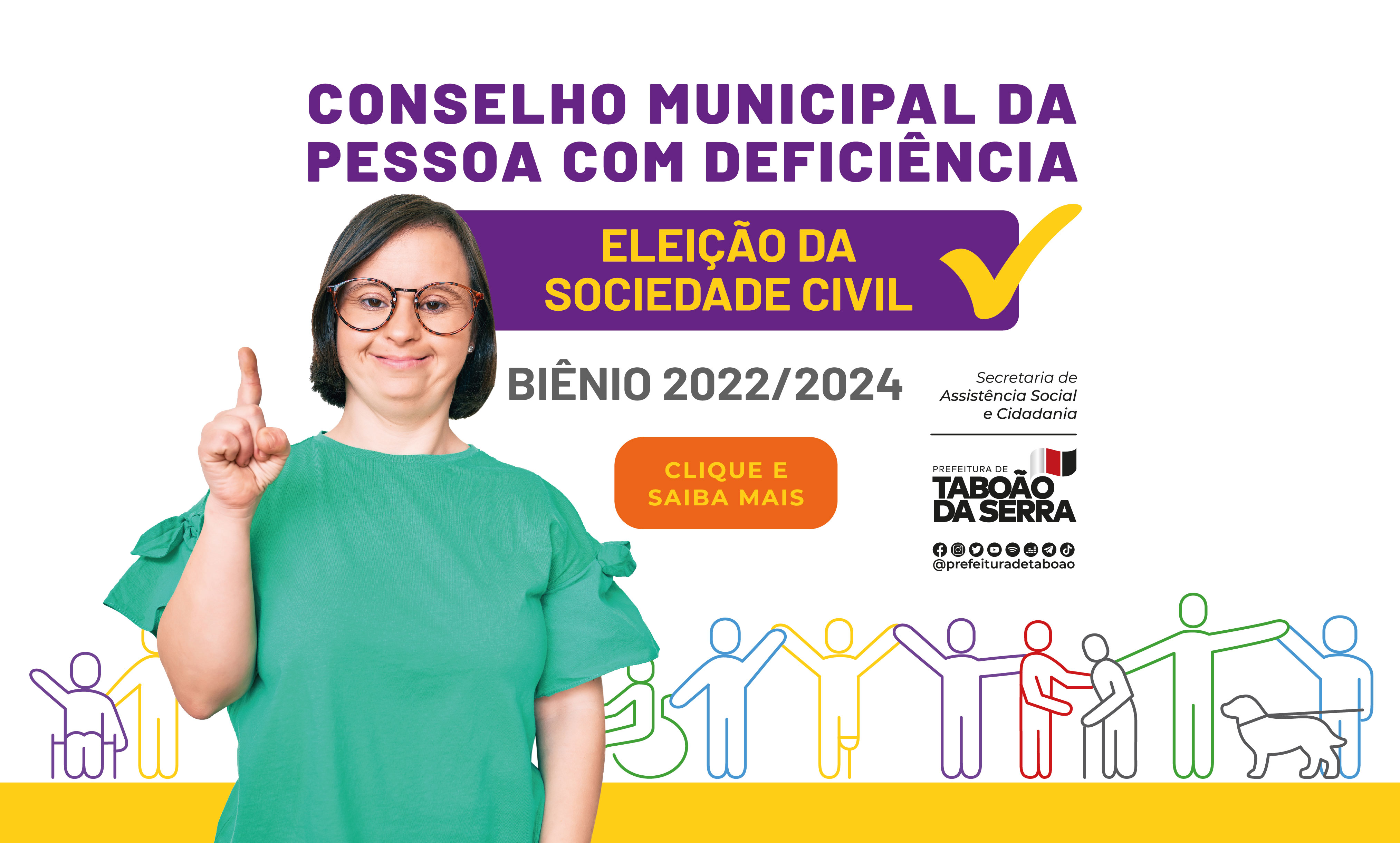 Taboão da Serra elegerá novos conselheiros da Pessoa com Deficiência